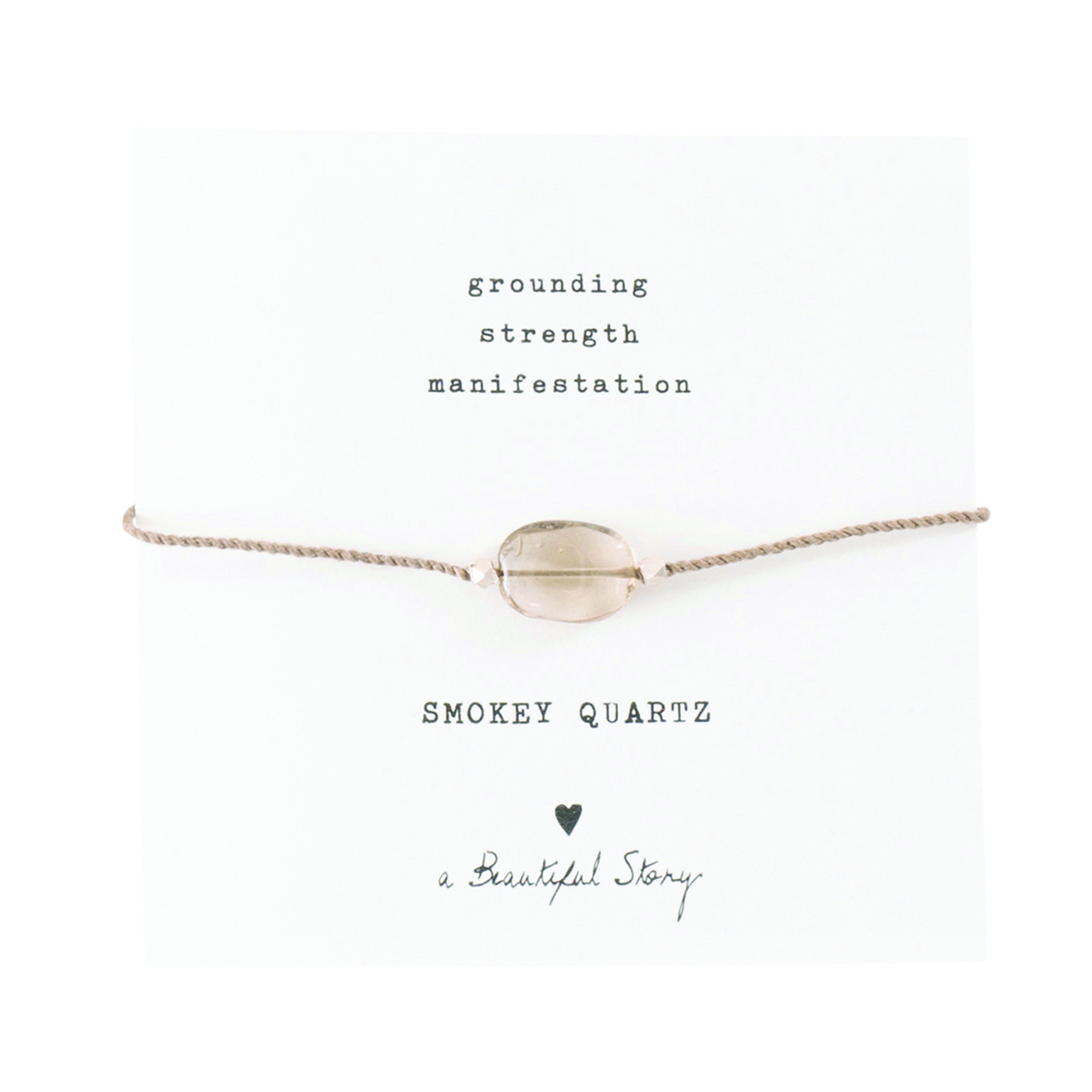 armband, a beautiful story, smokey quartz, rookkwarts